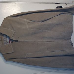 Wilson Leather Tan Suede Jacket Large Tall